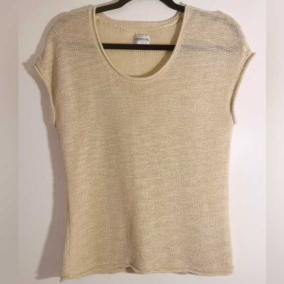 Chico’s tan knit top! - Picture 1 of 6